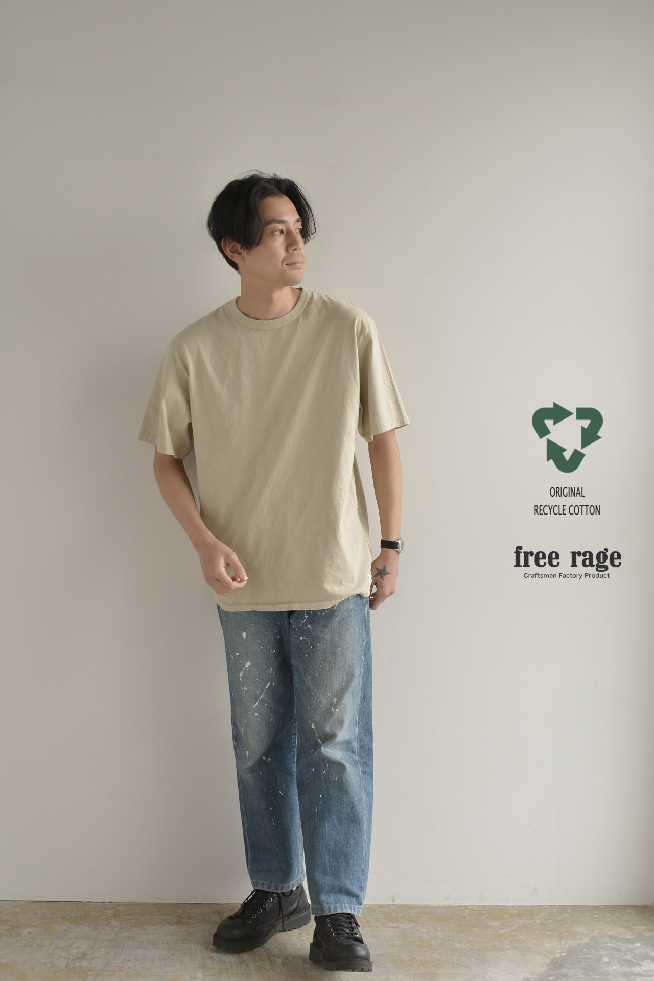 "Standard" リサイクルコットンTee (NEW ver,)