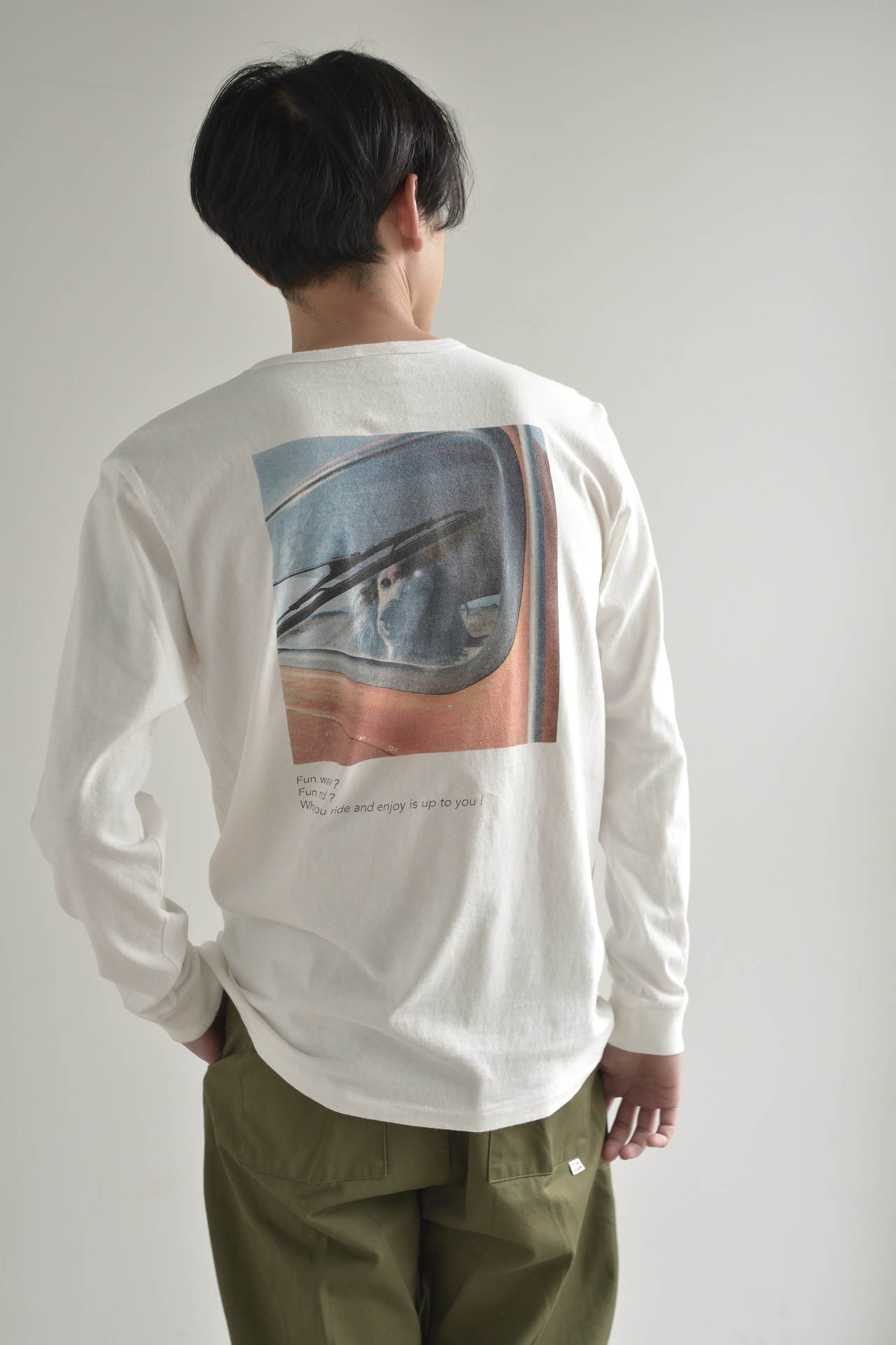 "愛車と愛犬" リサイクルコットンロンTee