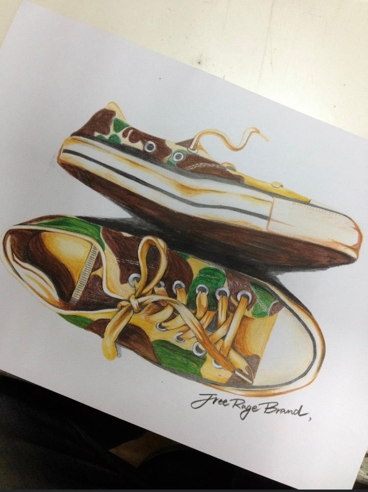 "CAMO SNEAKER" ヴィンテージスウェット
