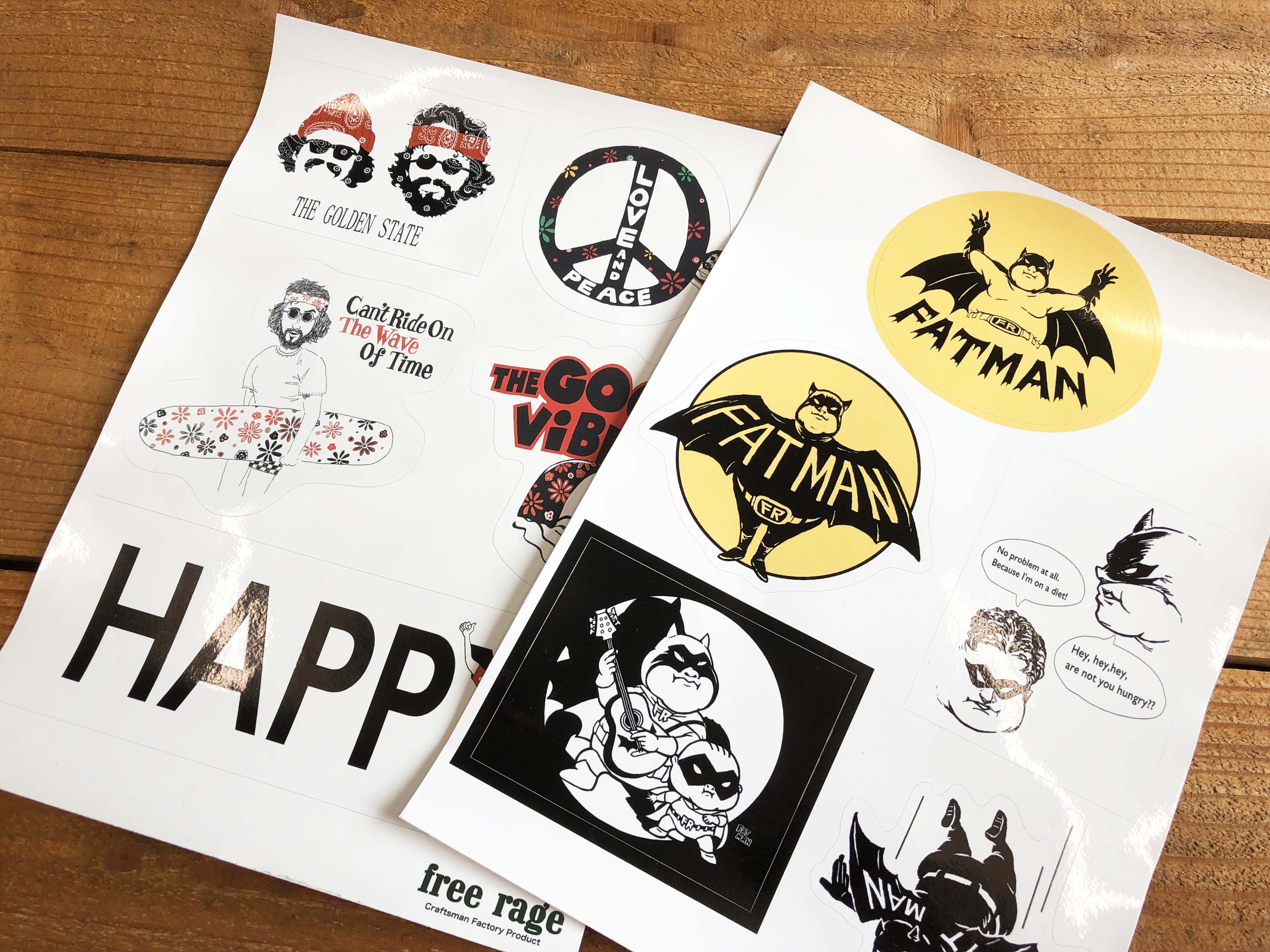 "HAPPY" Sticker Sheet for Outdoor
