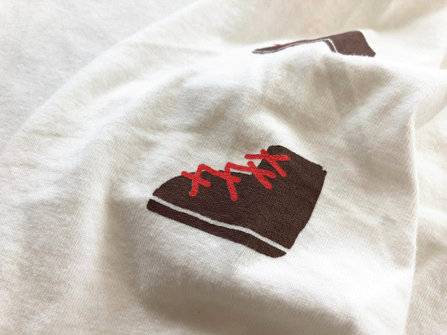 "テントとブーツ" リサイクルコットンロンTee