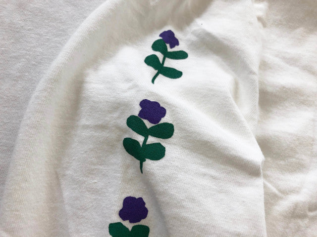 "太陽と花" リサイクルコットンロンTee
