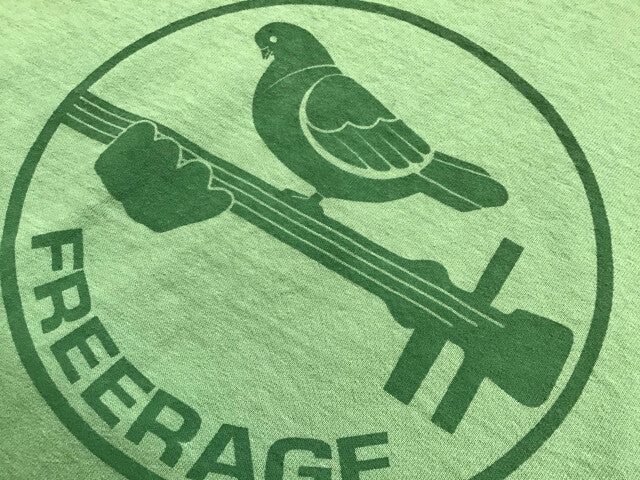 "Music Pigeon" リサイクルコットンTee