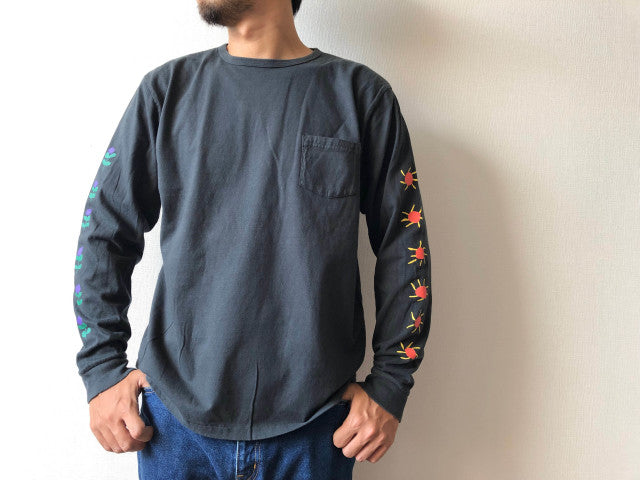 "太陽と花" リサイクルコットンロンTee