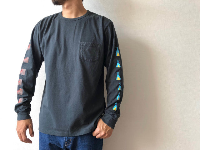 "テントとブーツ" リサイクルコットンロンTee