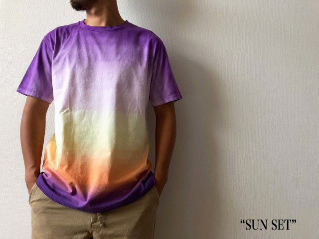 "SUNSET&SUNRISE Dyeing" ソフトコットンTee