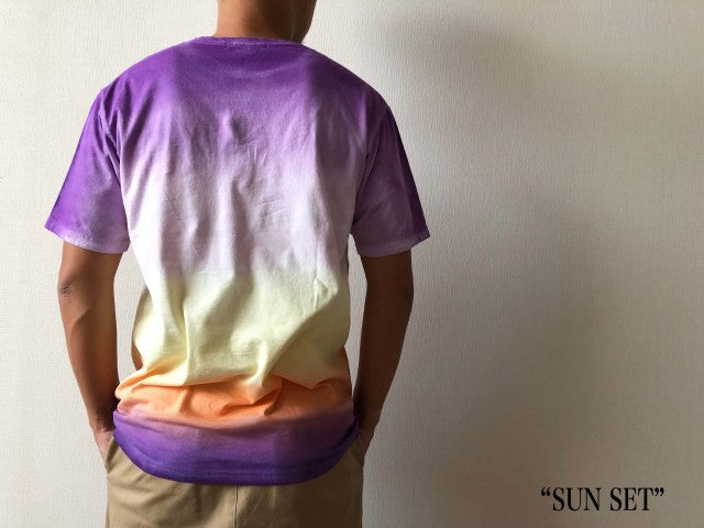 "SUNSET&SUNRISE Dyeing" ソフトコットンTee