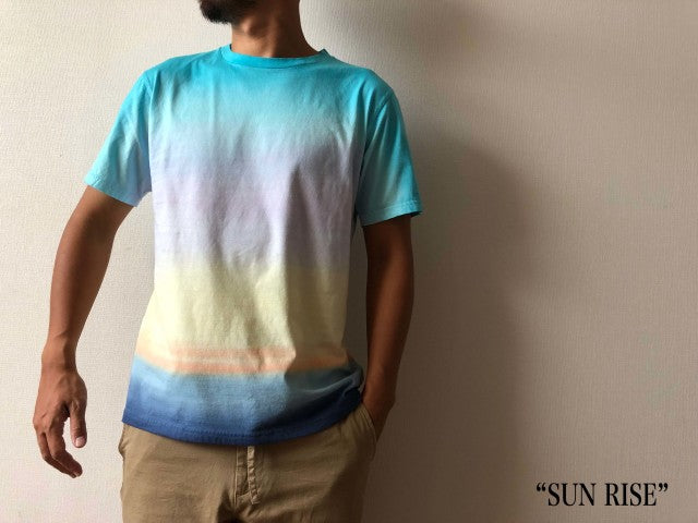 "SUNSET&SUNRISE Dyeing" ソフトコットンTee