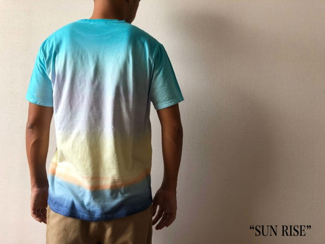 "SUNSET&SUNRISE Dyeing" ソフトコットンTee