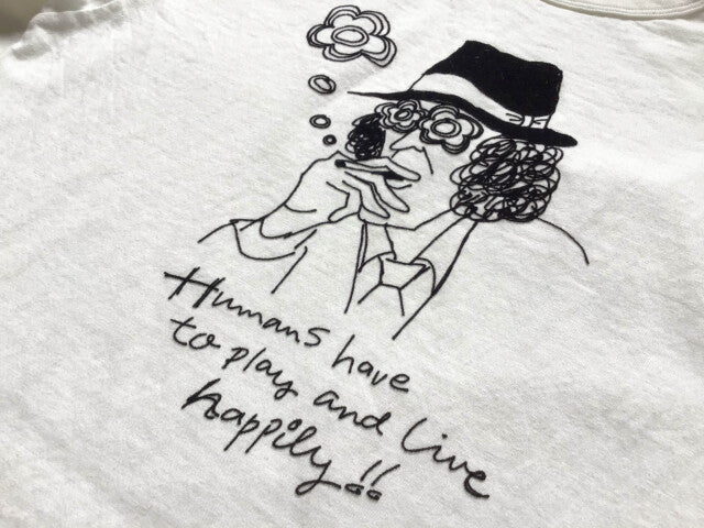 "一服しながら何かを考える探偵" リサイクルコットンTee