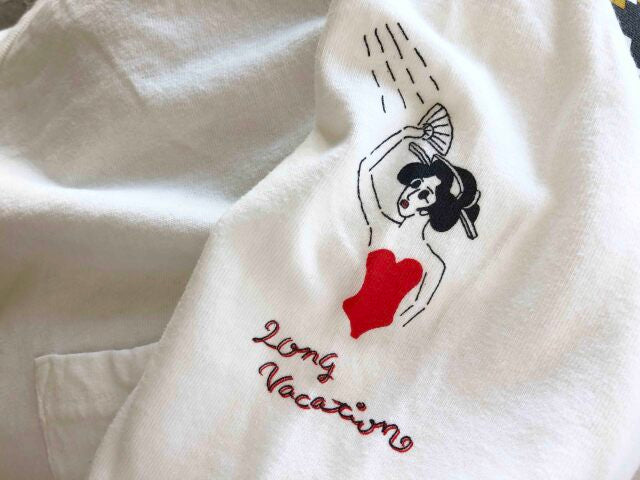 "舞妓" リサイクルコットンロンTee