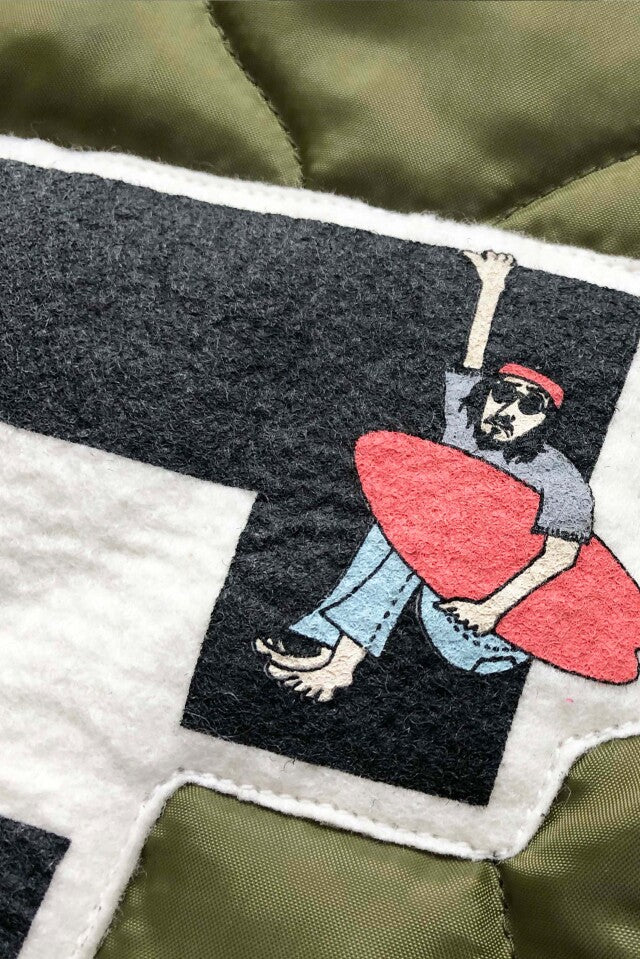 "Quilting Liner" トートバッグ (Frank Logo)