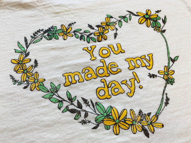 "Flower" リサイクルコットンTee