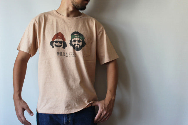 "WILD&FREE" リサイクルコットンポケットTee