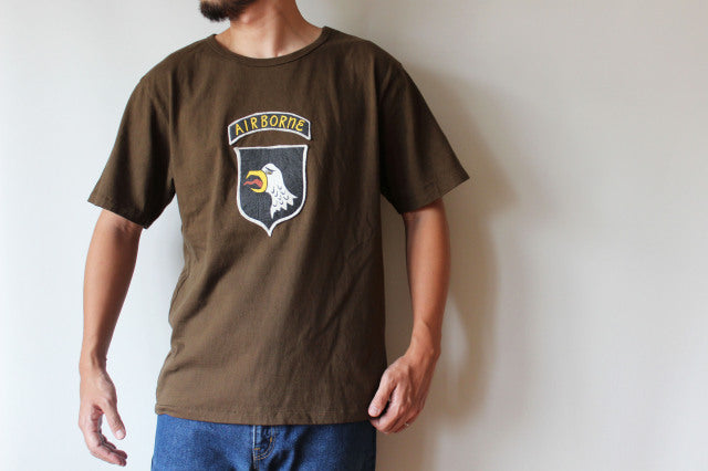 "AIR BORNE" リサイクルコットンTee