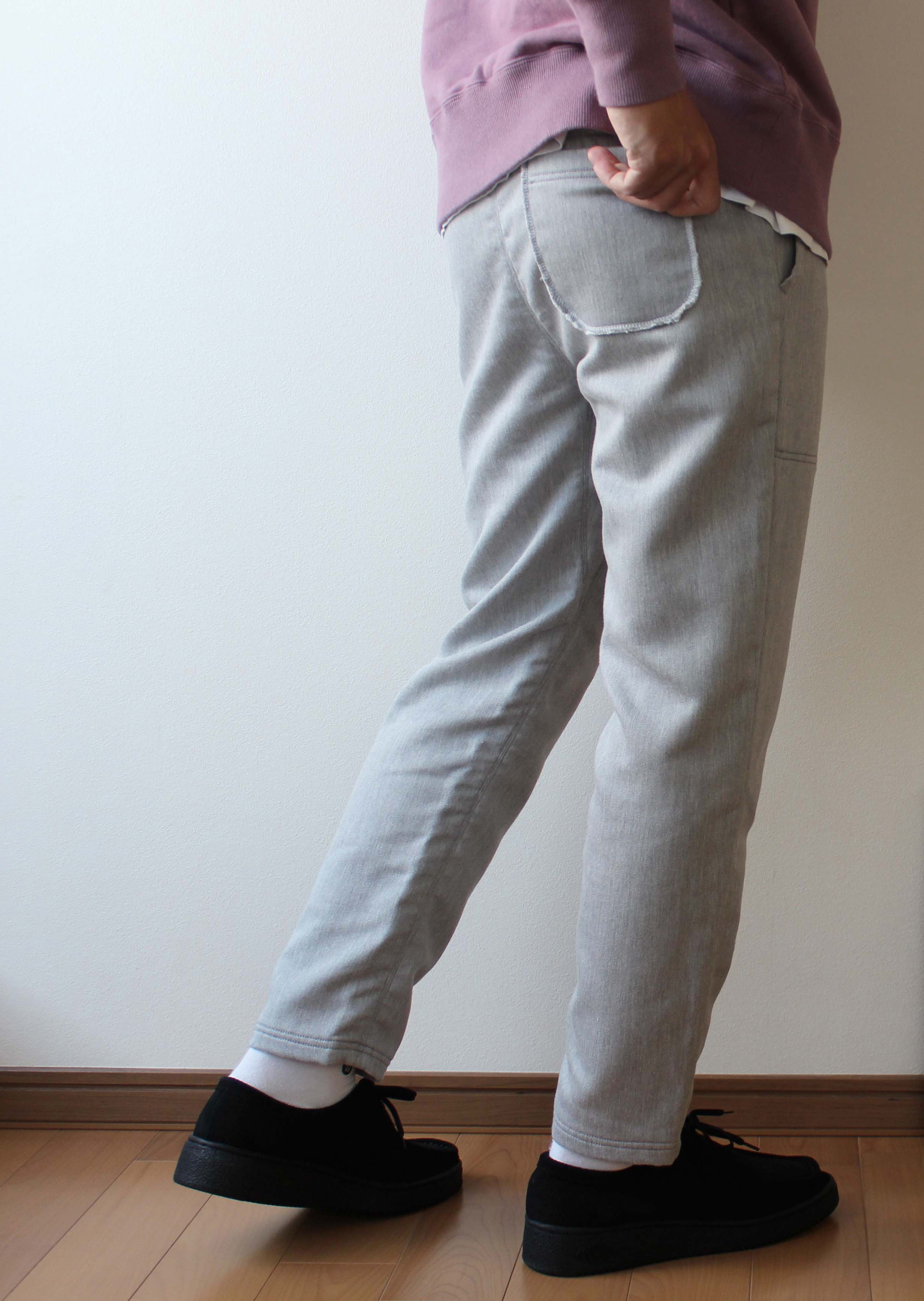 "Dobby fabric" イージーパンツ