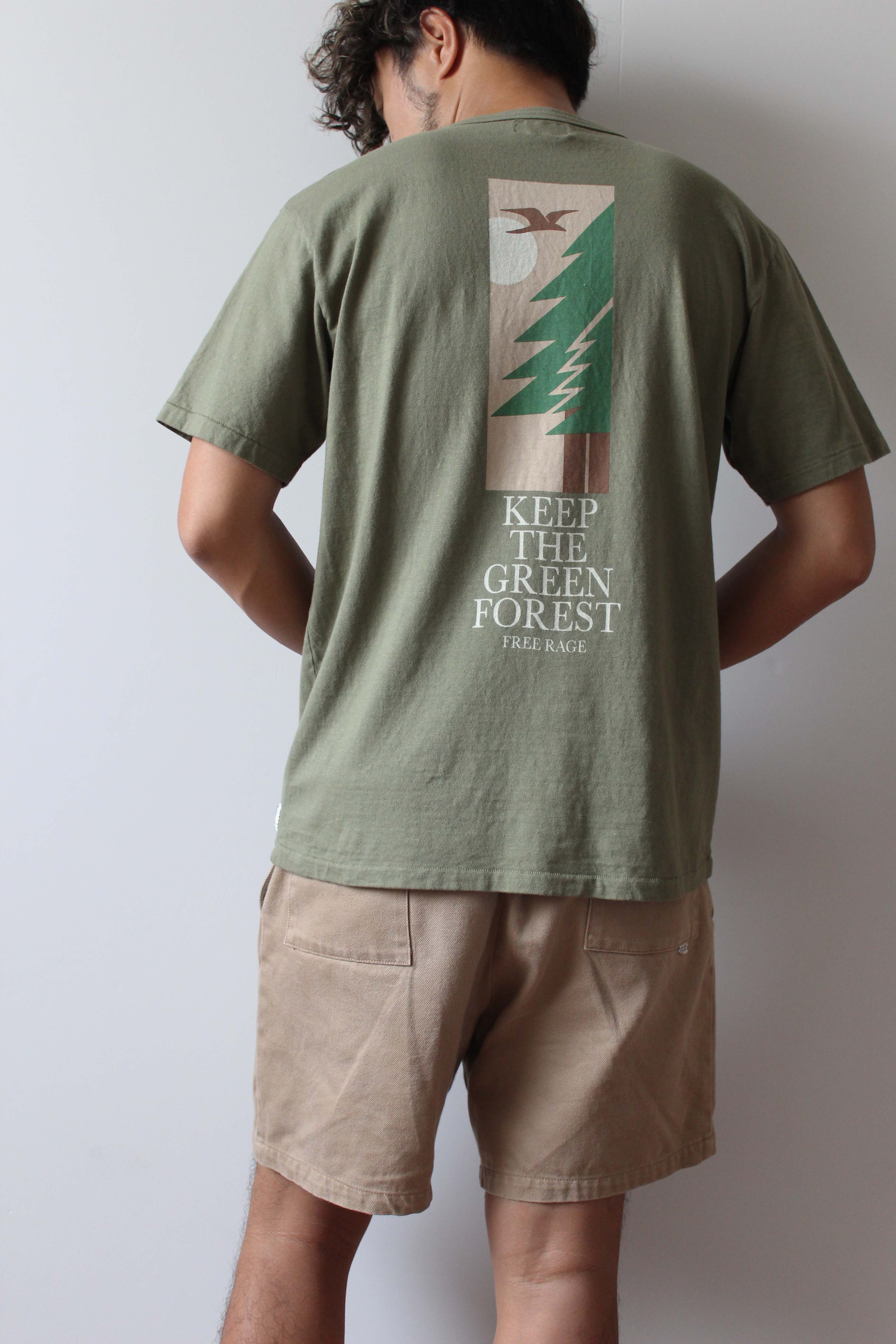 "GREEN FOREST" リサイクルコットンTee