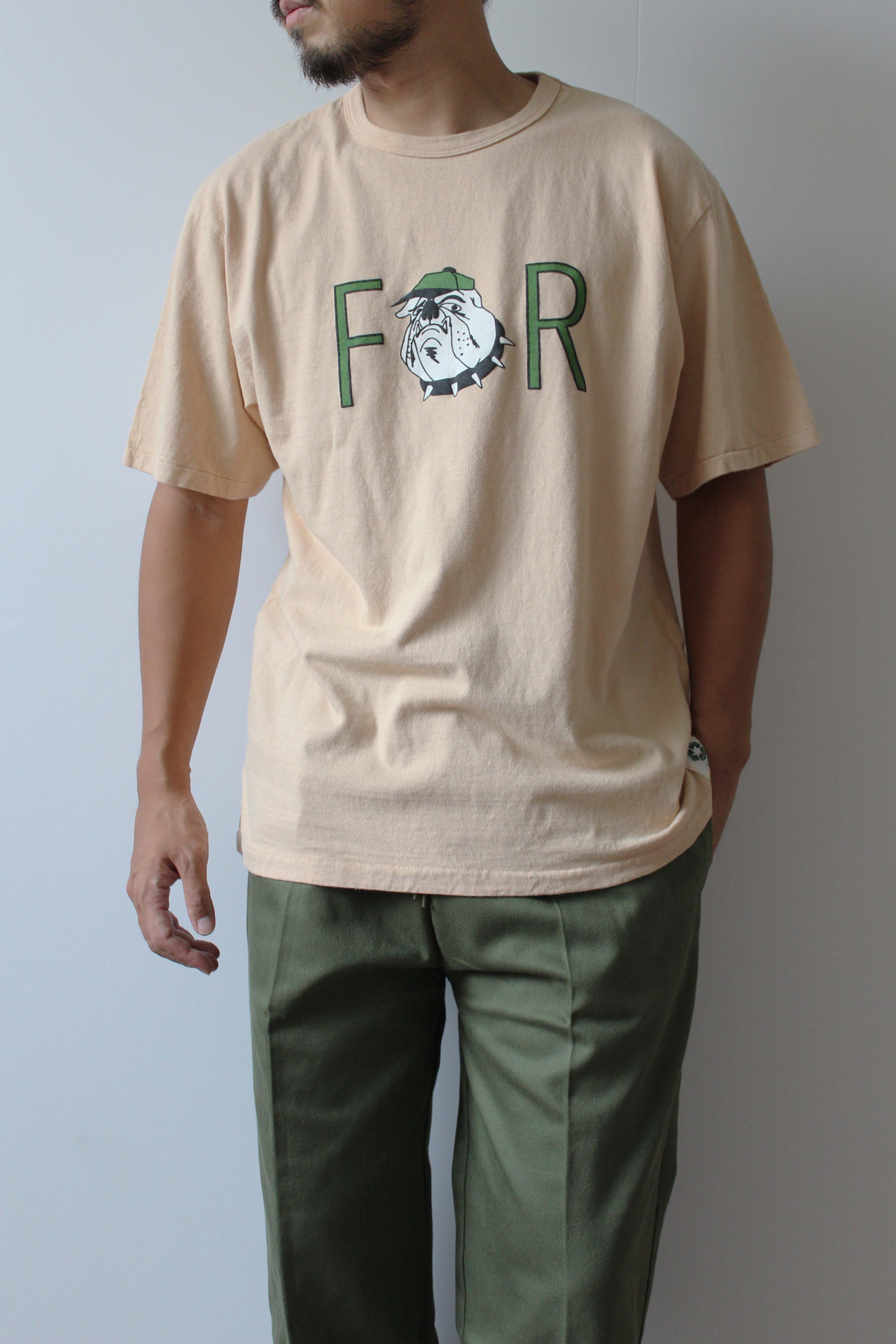 "Bulldog" リサイクルコットンTee