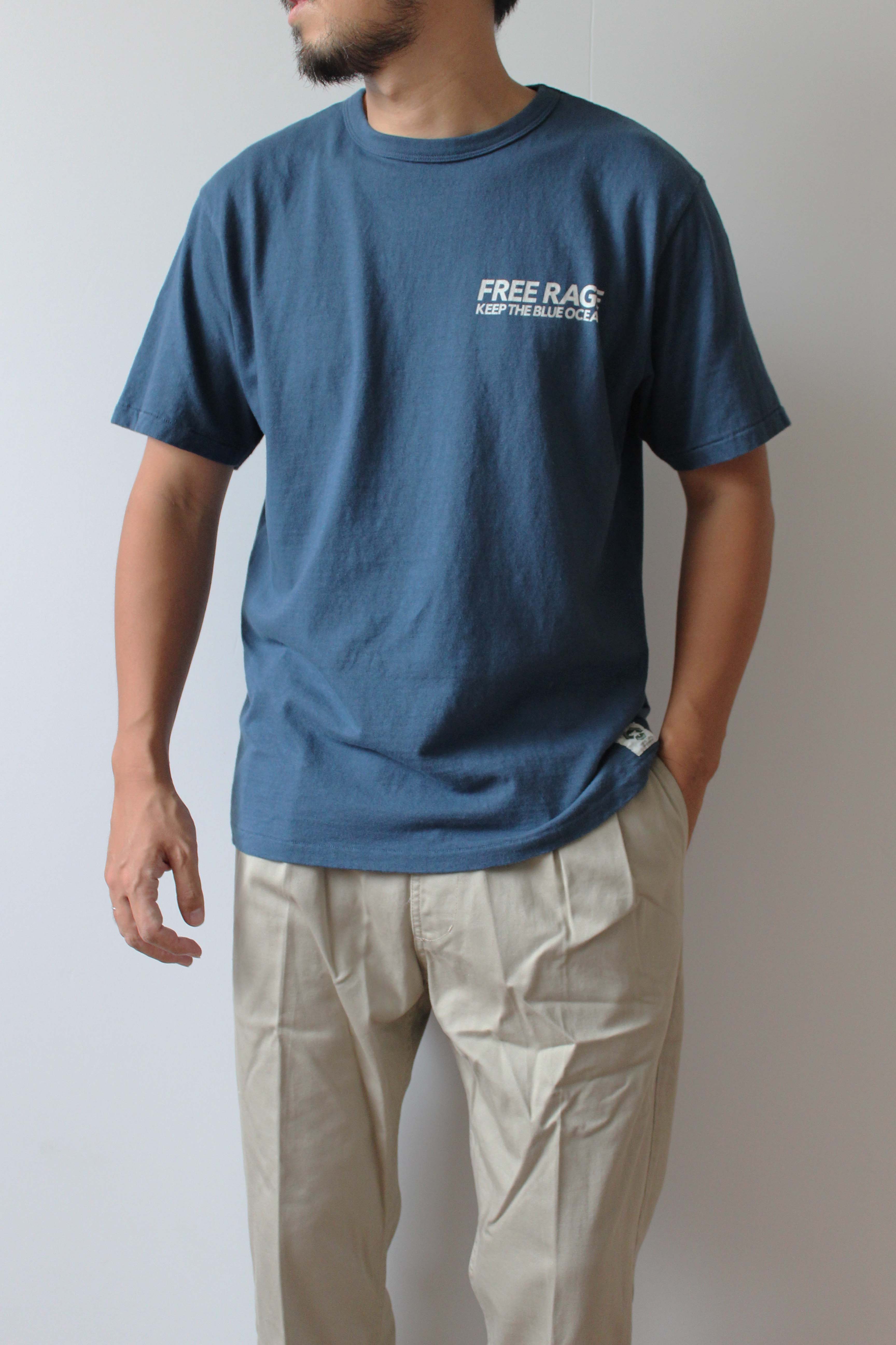"BLUE OCEAN" リサイクルコットンTee