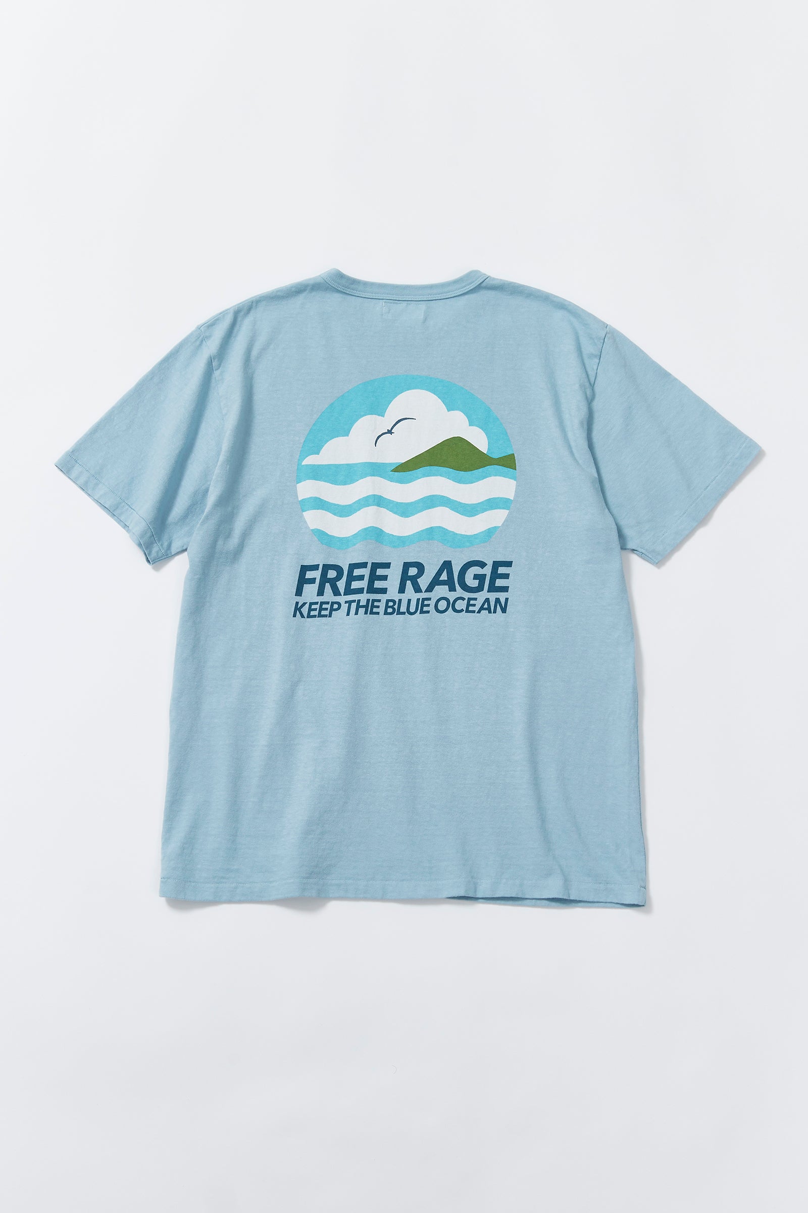 "BLUE OCEAN" リサイクルコットンTee