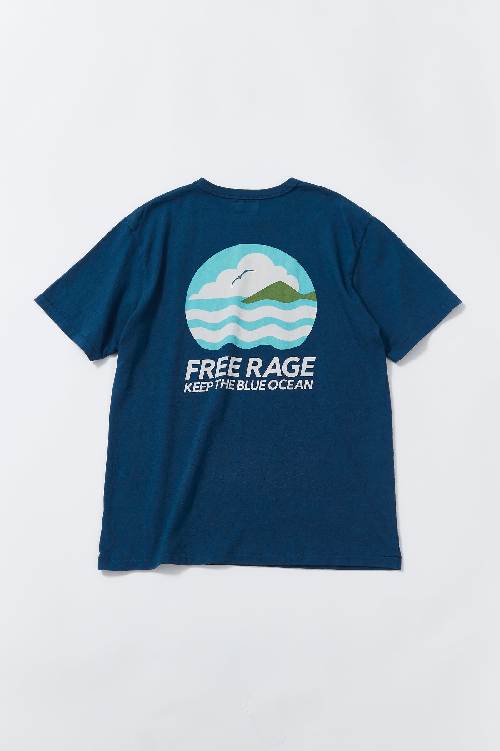 "BLUE OCEAN" リサイクルコットンTee