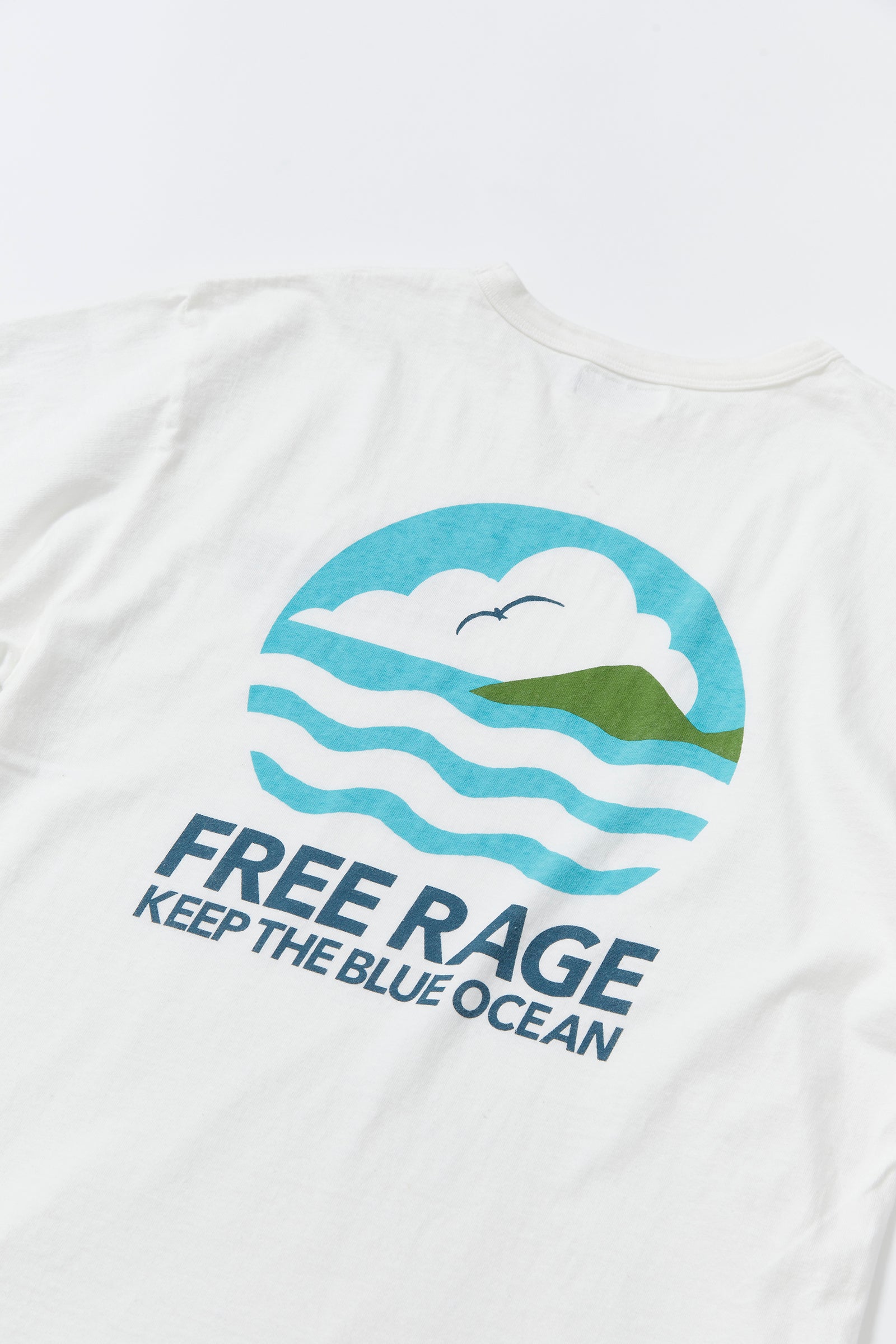 "BLUE OCEAN" リサイクルコットンTee
