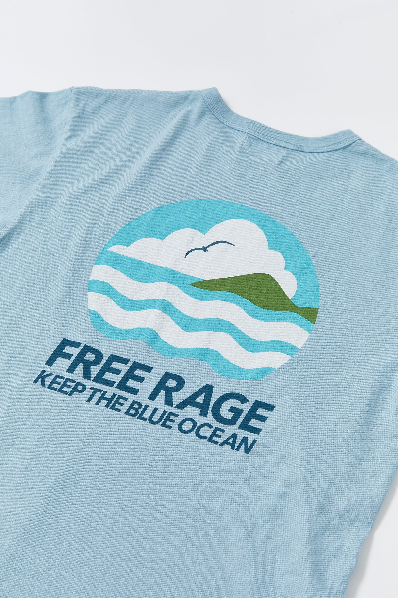 "BLUE OCEAN" リサイクルコットンTee