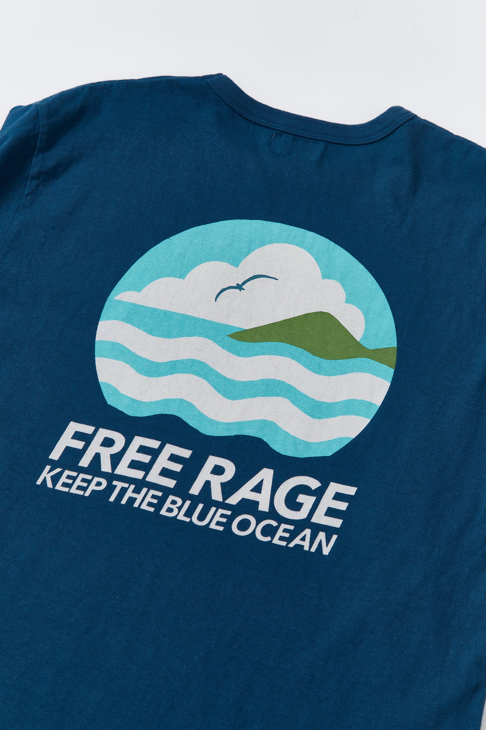 "BLUE OCEAN" リサイクルコットンTee
