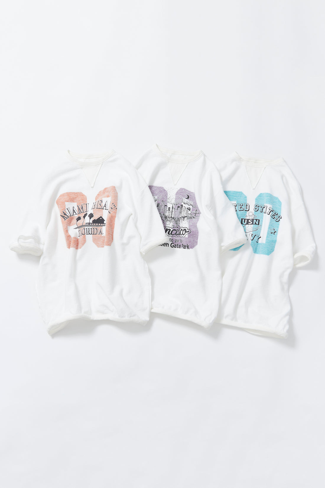 "08=80" リバーシブル半袖スウェット