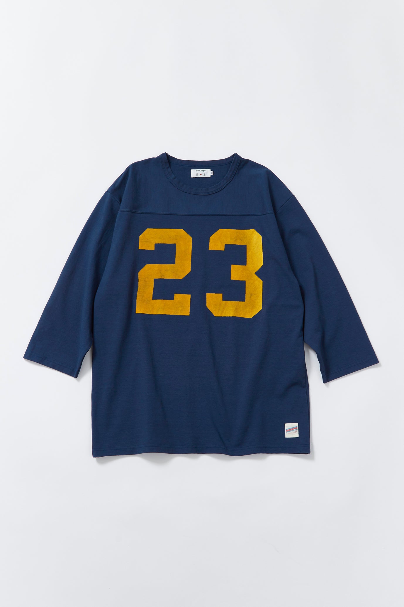 "23" フットボール七分袖Tee