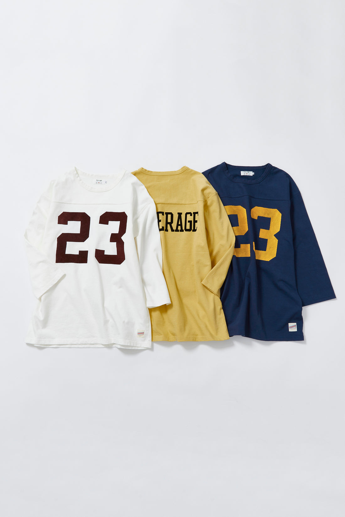 "23" フットボール七分袖Tee