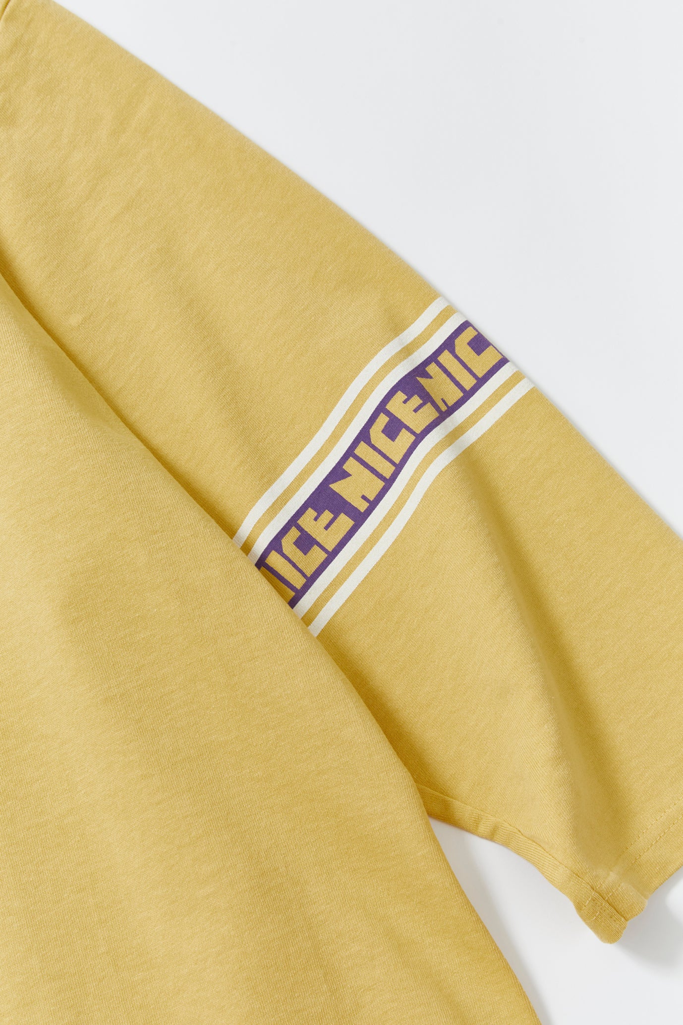 "NICE" フットボール七分袖Tee