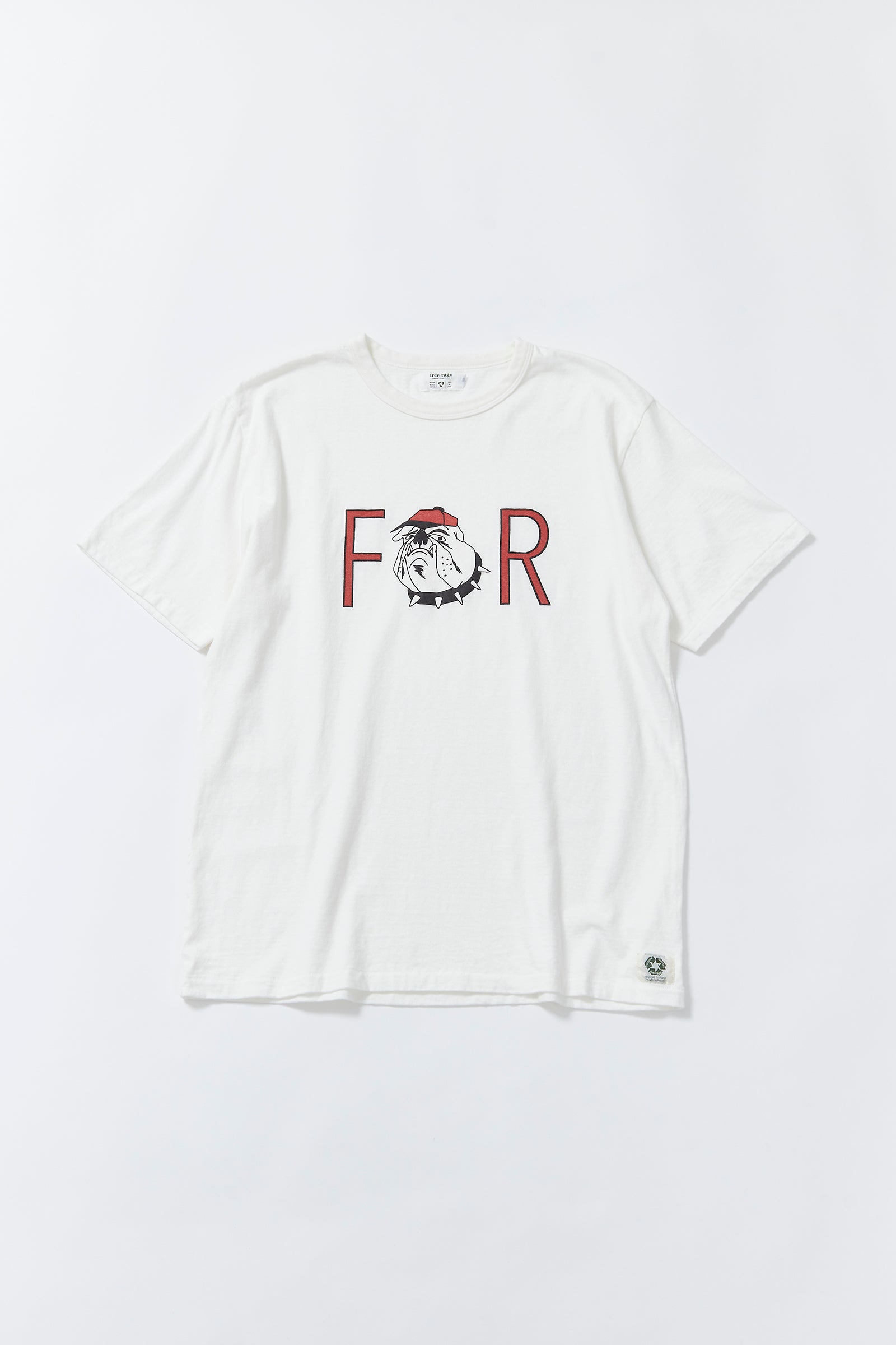 "Bulldog" リサイクルコットンTee