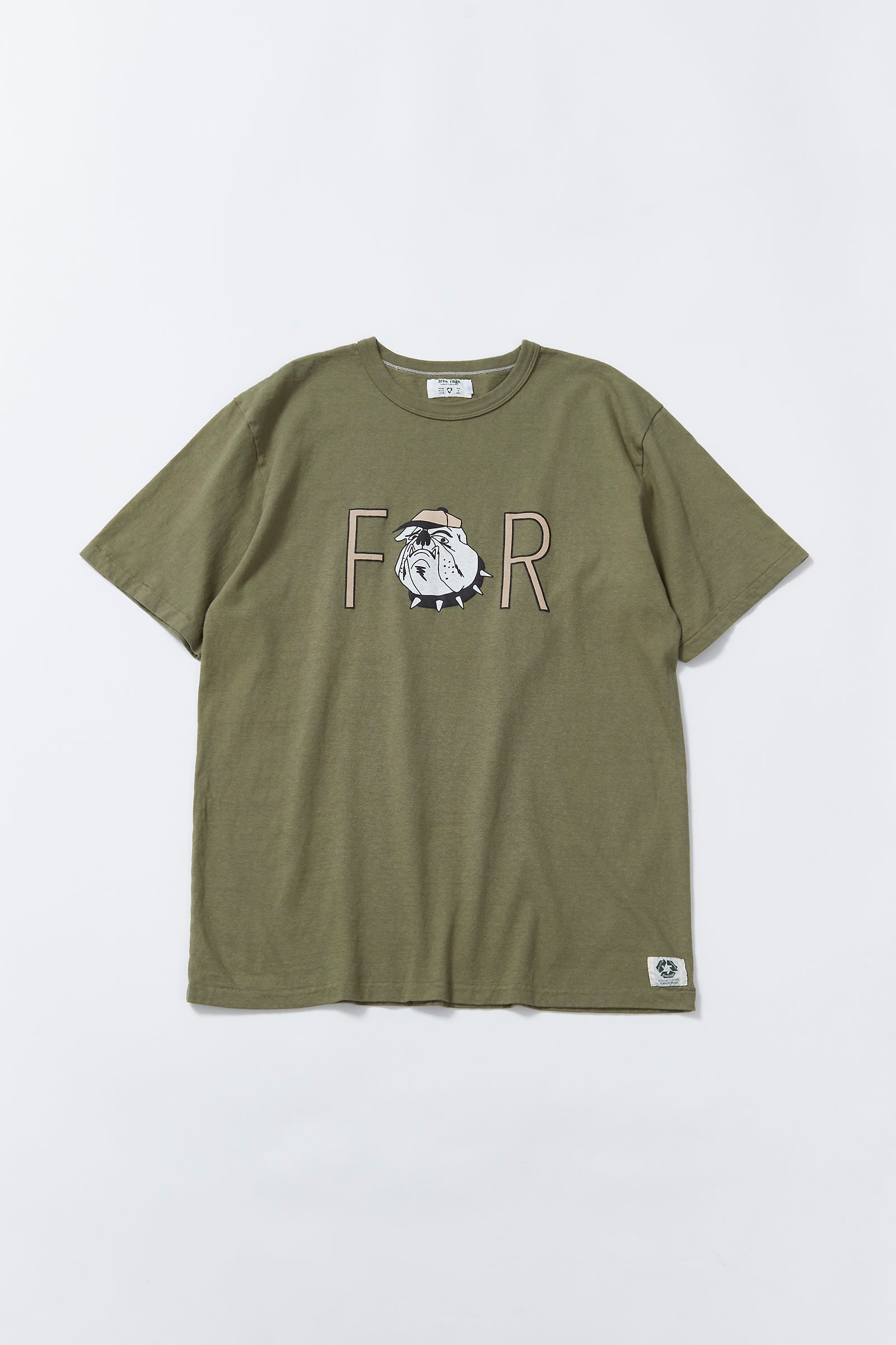 "Bulldog" リサイクルコットンTee