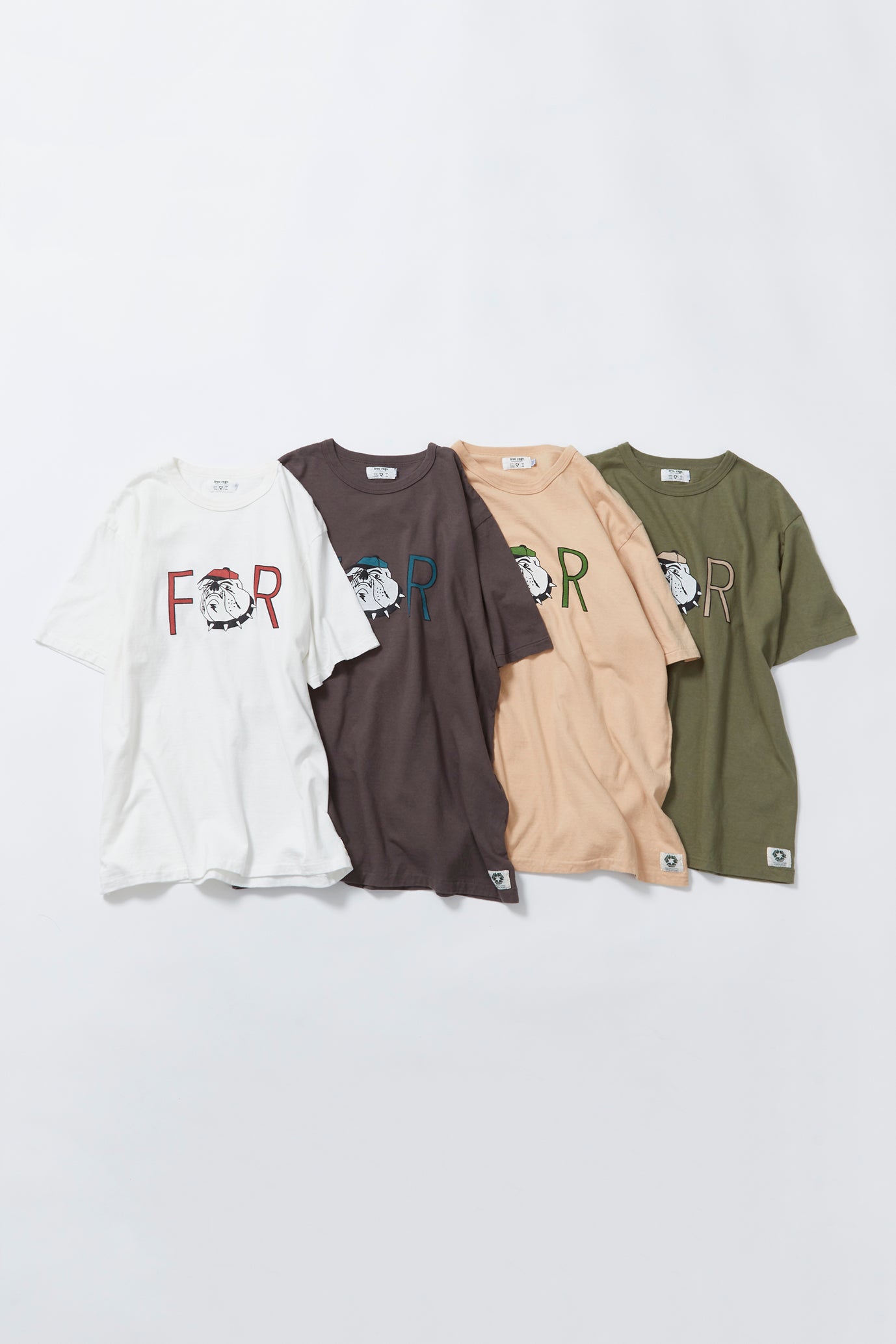 "Bulldog" リサイクルコットンTee