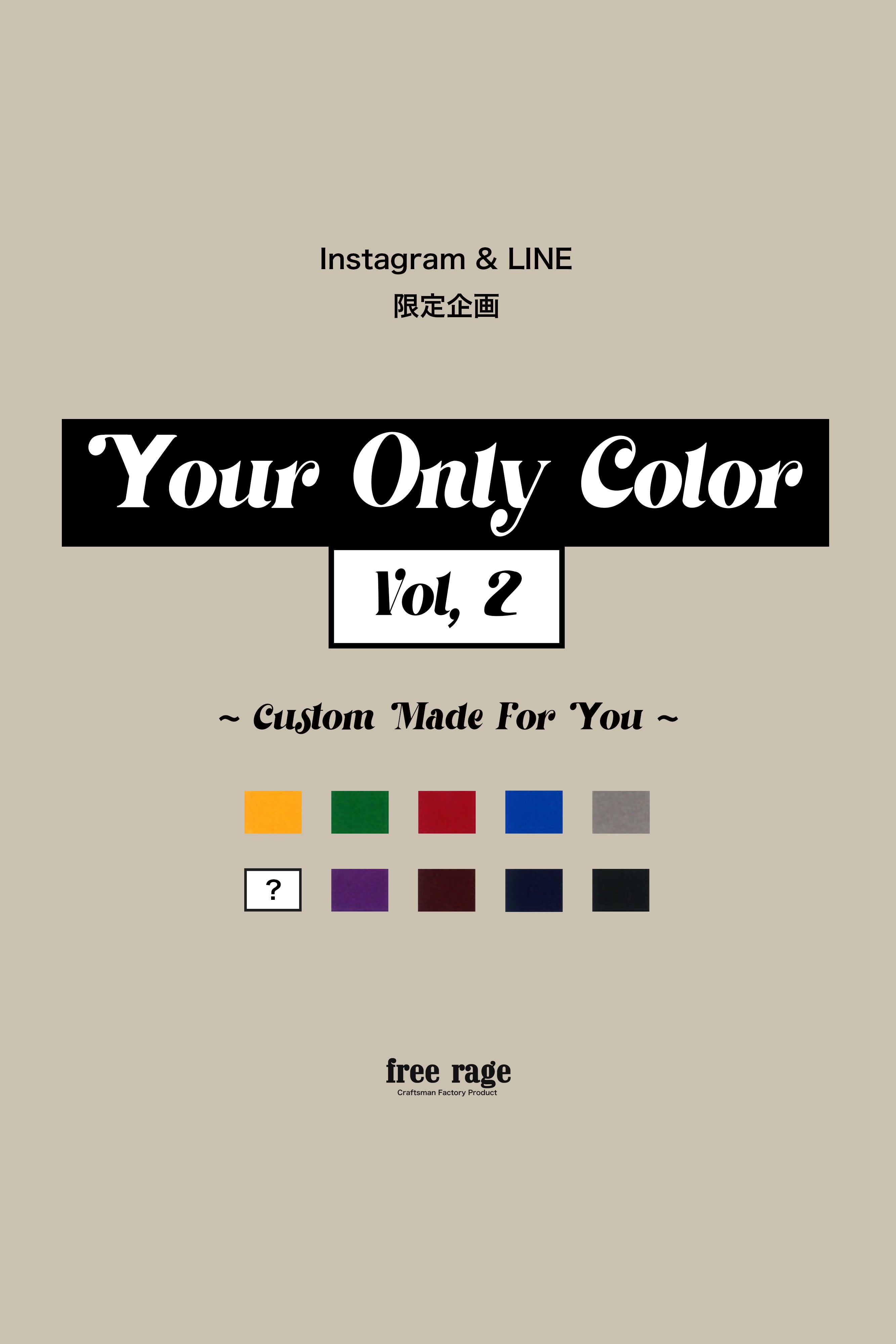 Instagram&LINE 限定企画 「Your Only Color : Vol,2」
