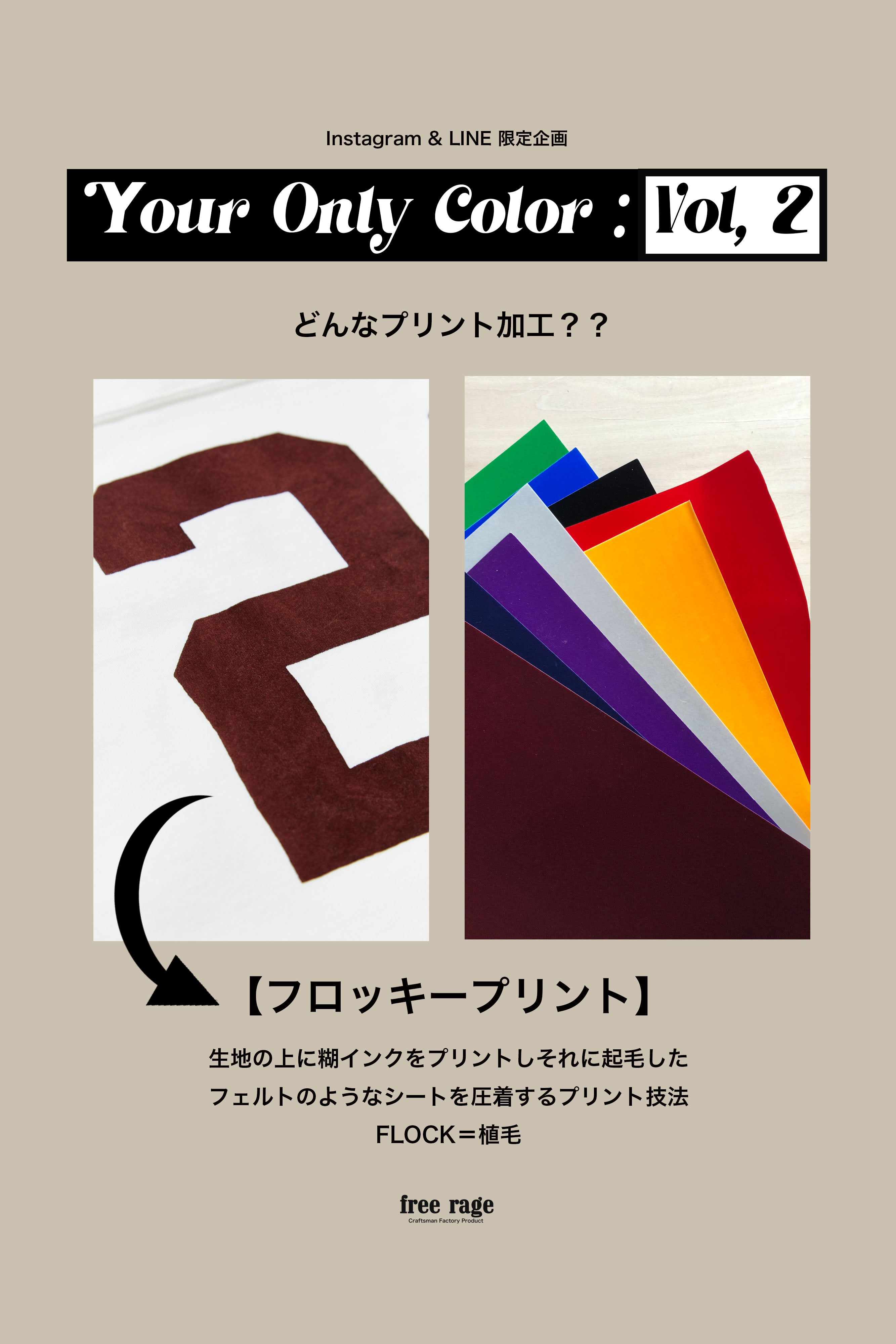 Instagram&LINE 限定企画 「Your Only Color : Vol,2」