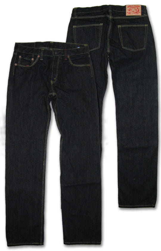 "Selvedge" タイトストレートデニムパンツ (左綾)