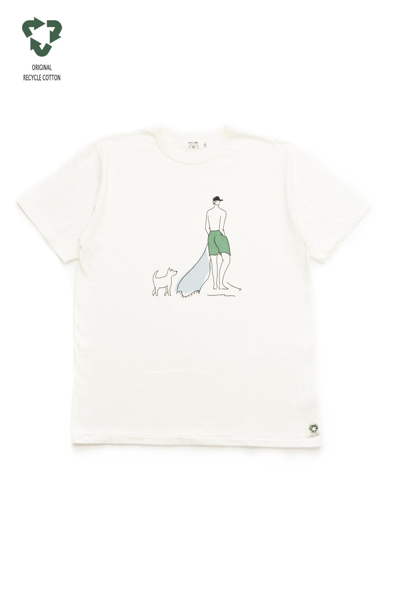 "Hisaka - MAN" リサイクルコットンTee