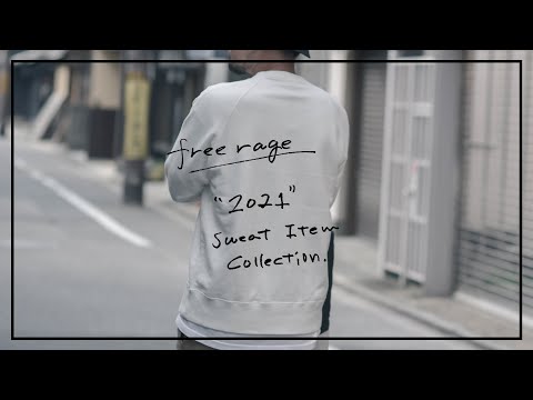"FRANK LOGO" ラグランクルースウェット