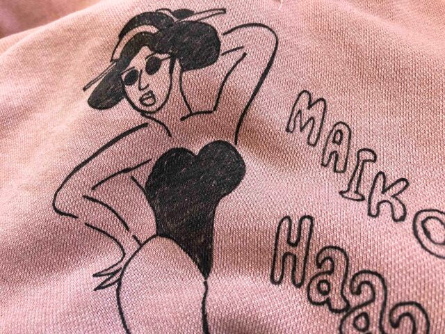 "舞妓" ラグランクルースウェット