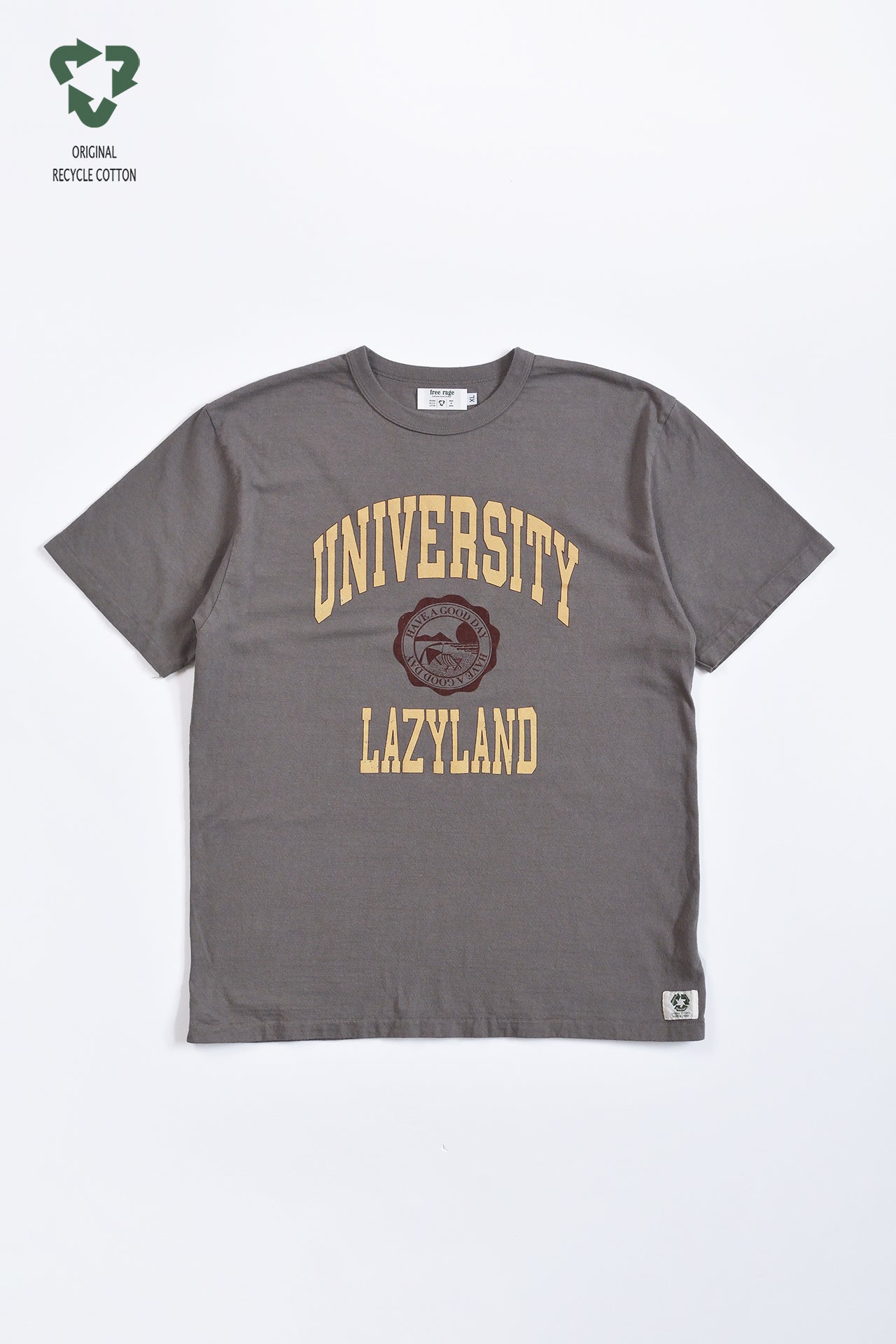"LAZY LAND" リサイクルコットンTee