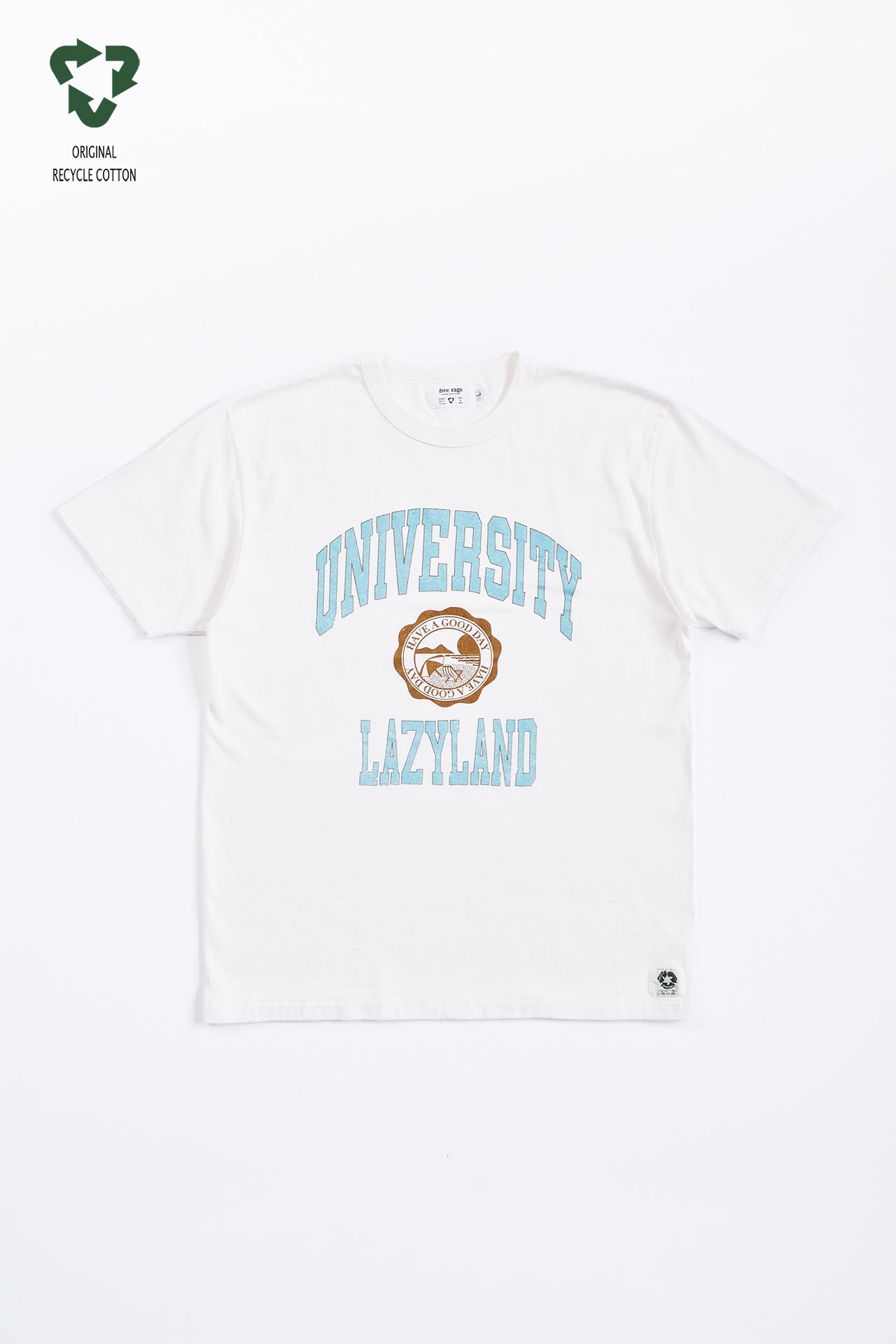 "LAZY LAND" リサイクルコットンTee