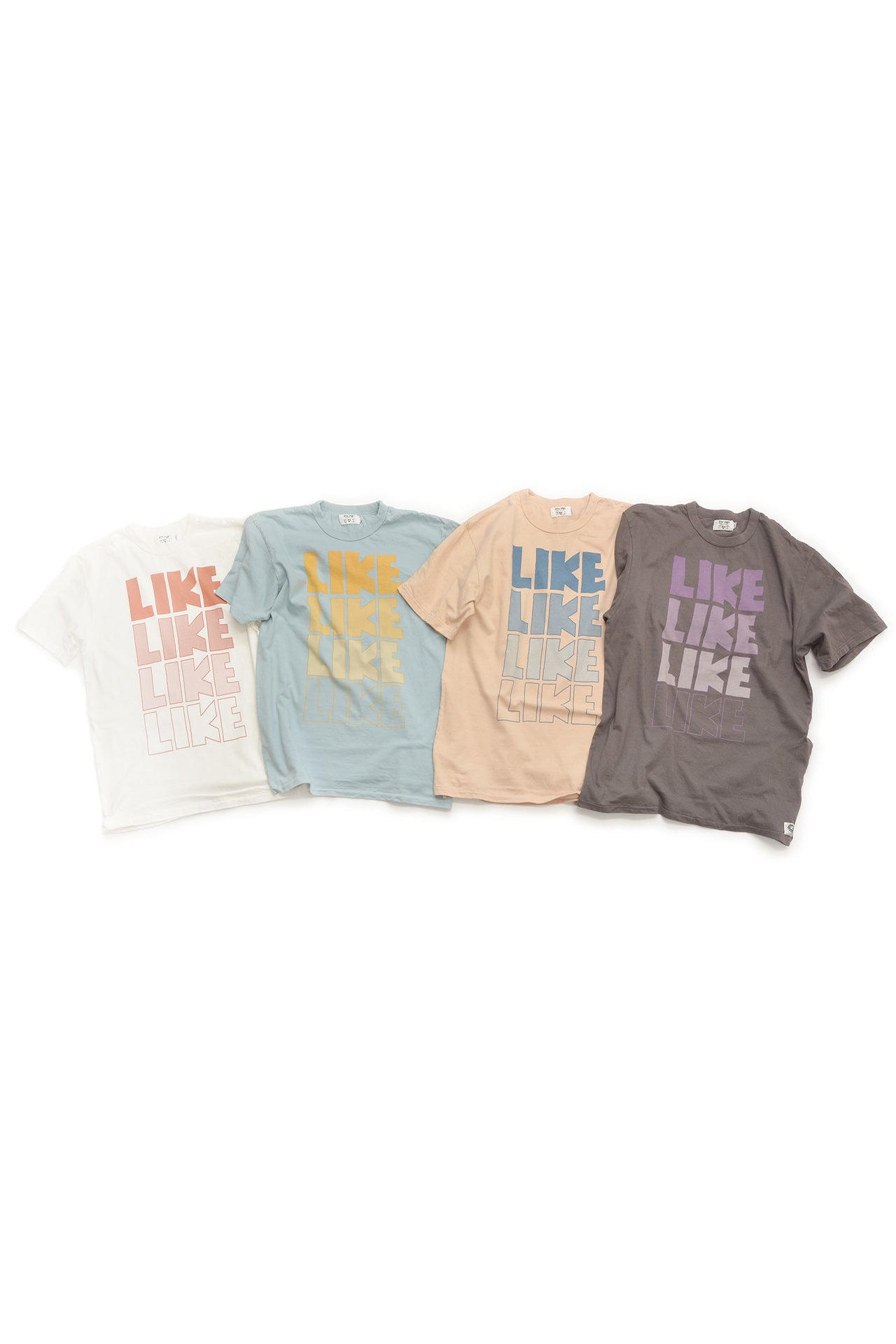 "LIKE = いいね!" リサイクルコットンTee