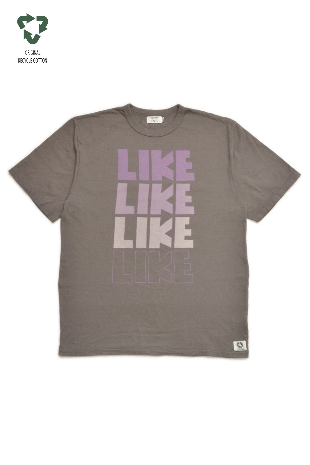 "LIKE = いいね!" リサイクルコットンTee
