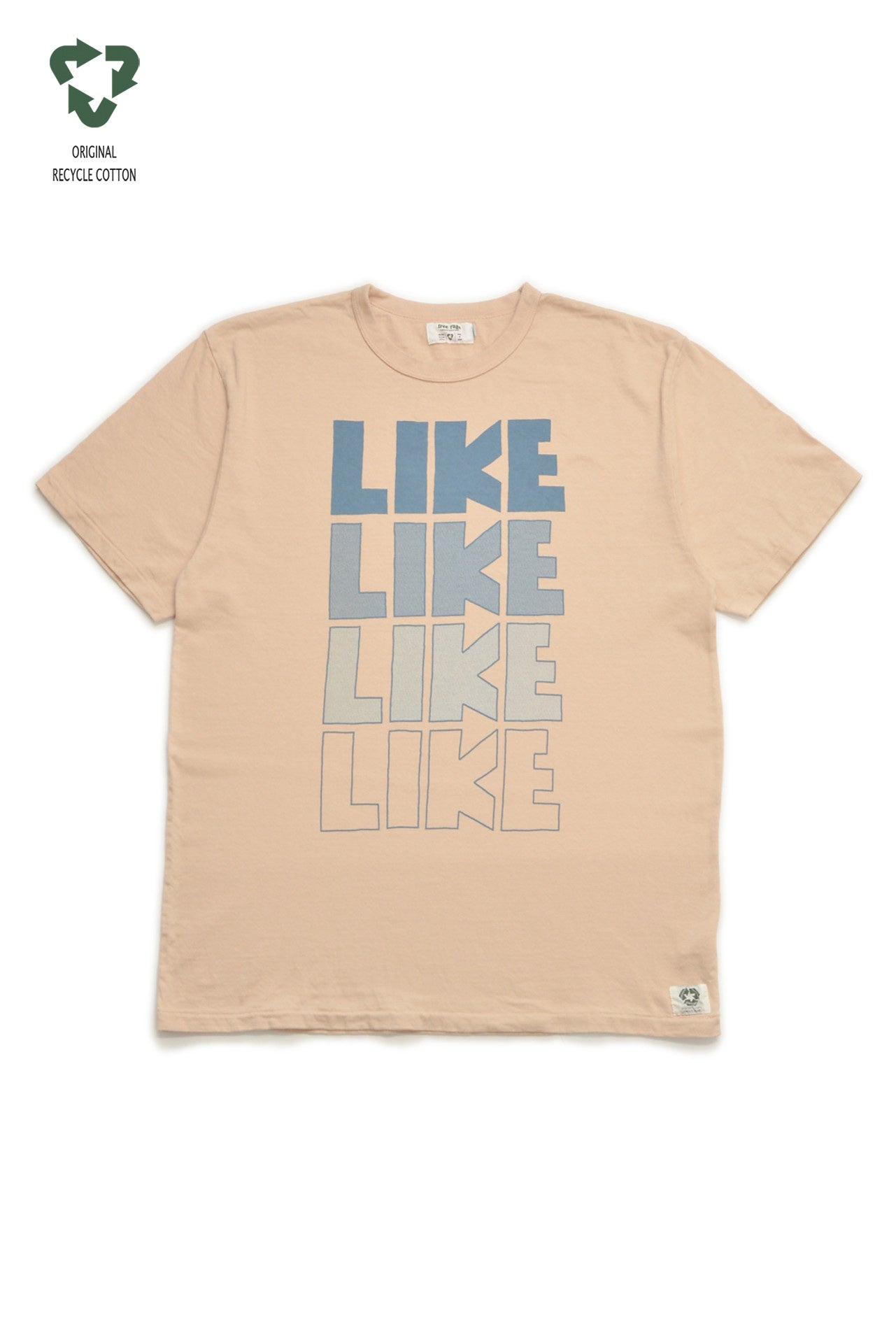 "LIKE = いいね!" リサイクルコットンTee