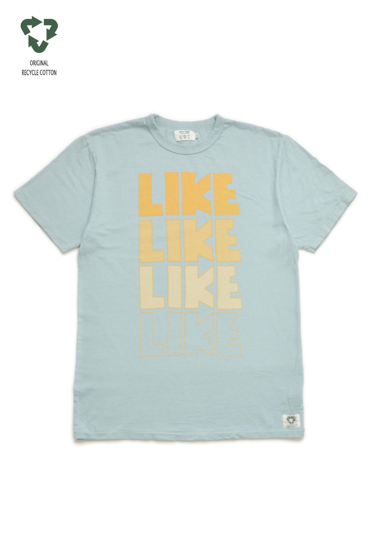 "LIKE = いいね!" リサイクルコットンTee