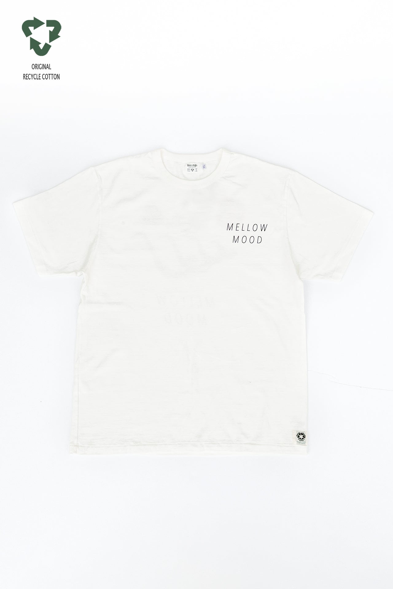 "MELLOW MOOD" リサイクルコットンTee