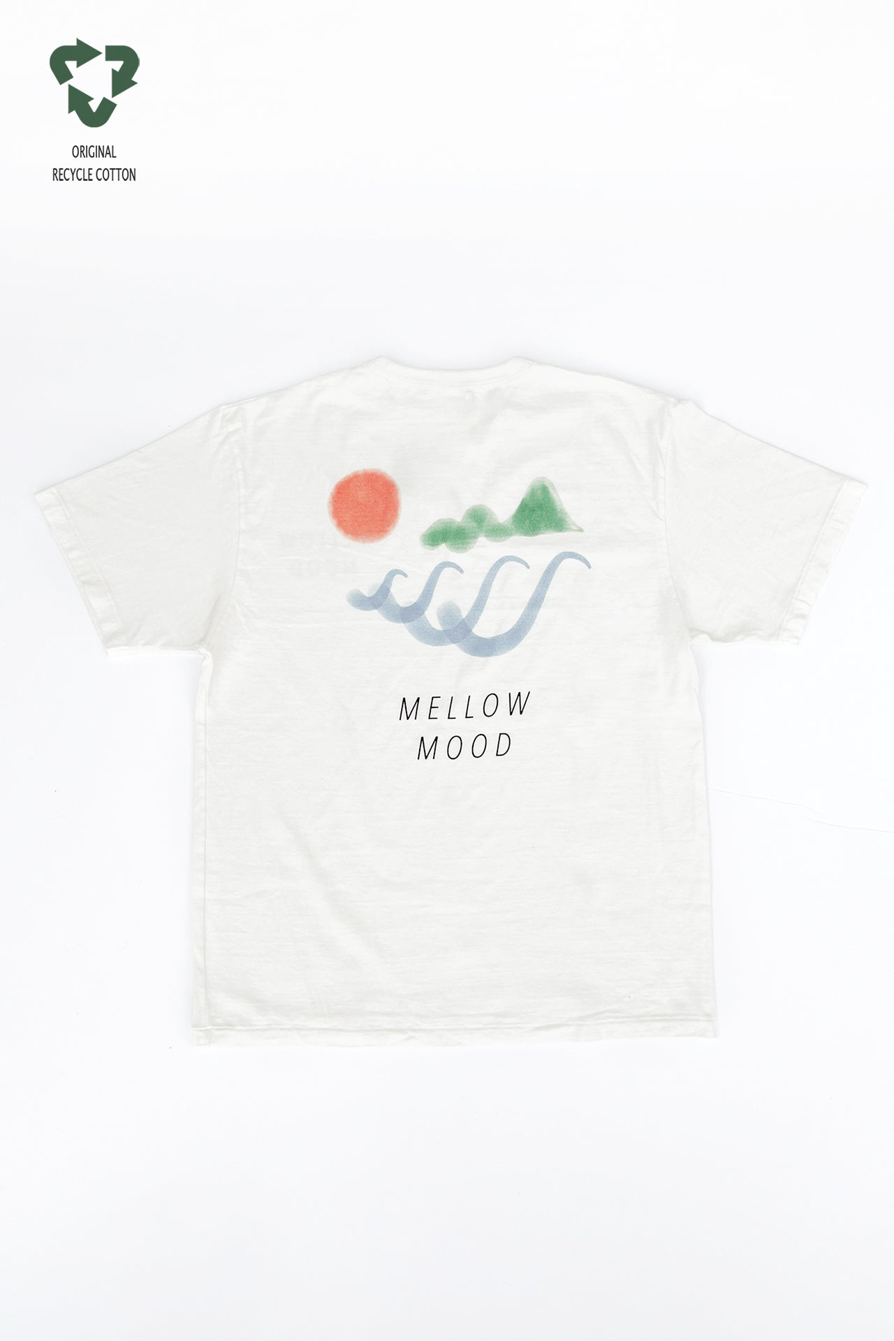 "MELLOW MOOD" リサイクルコットンTee
