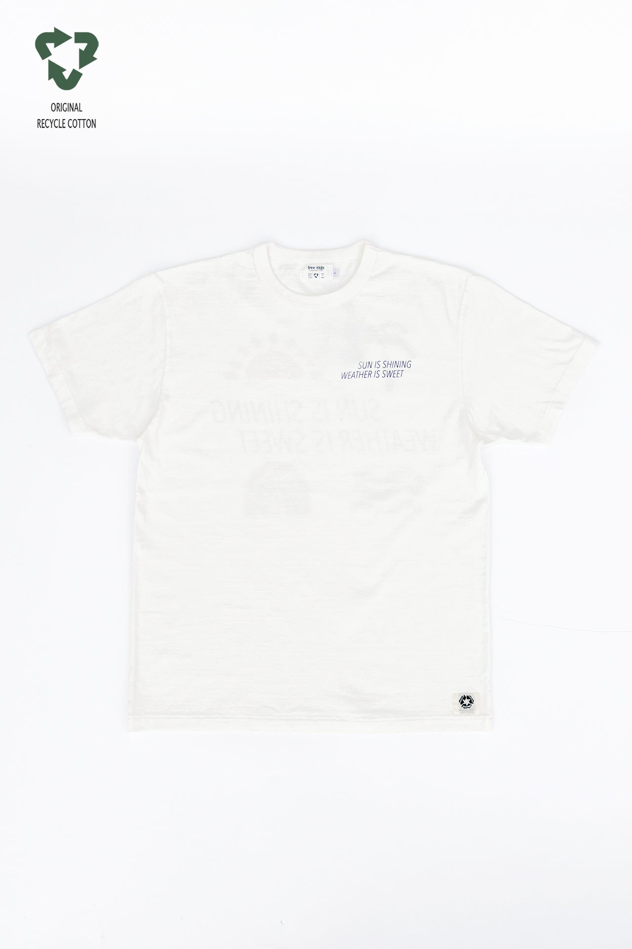 "SUN IS SHINE" リサイクルコットンTee